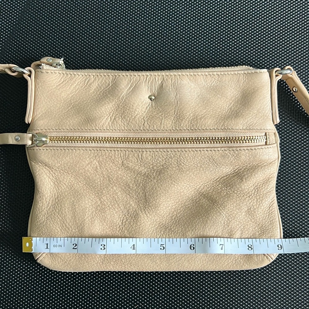 Kate Spade Tan Pebbled Leather Crossbody Bag Small Purse